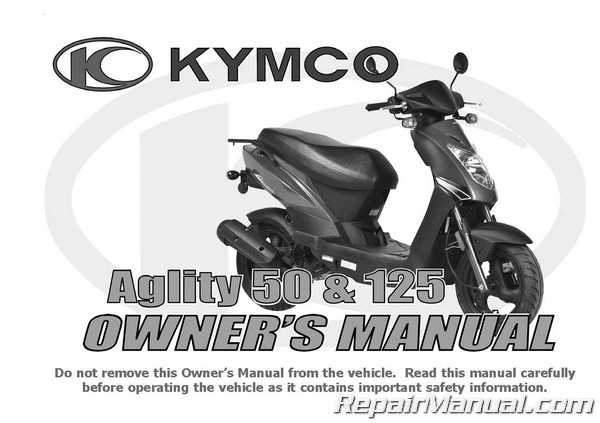 Kymco agility 125 owners manual free